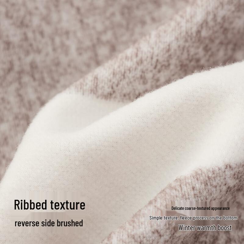 Semir Women's Oversized Striped Half-Zip Fleece Stand Collar Sweatshirt