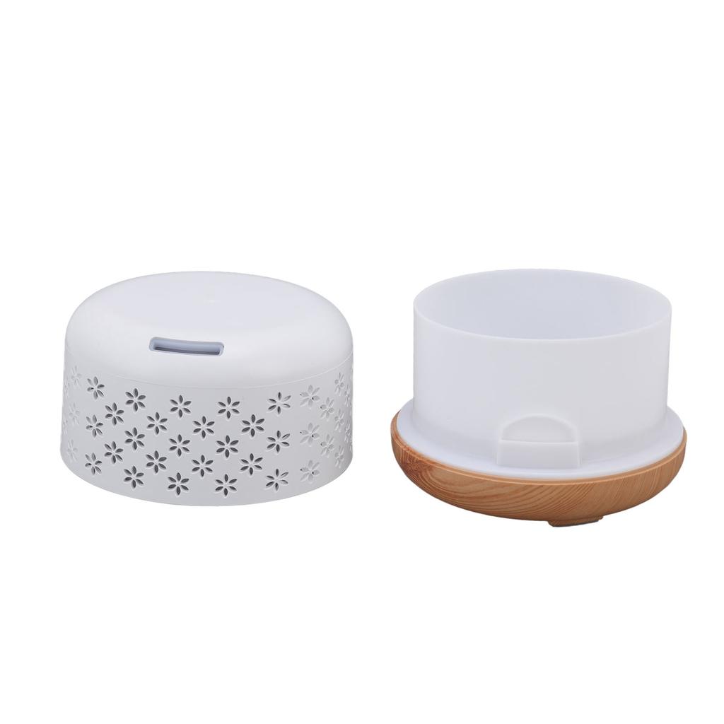 Wood Grain Humidifier 300ml Aromatherapy Diffuser with Auto Off 7 LED Color Lights 100?240V EU Plug