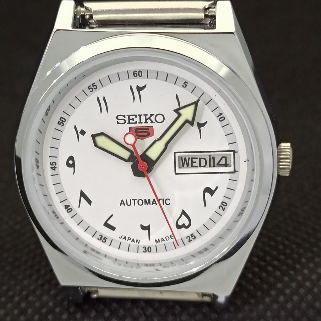 REFURBISHED VINTAGE SEIKO 5 AUTOMATIC JAPAN MENS DAY/DATE WATCH 533c-a279955-2