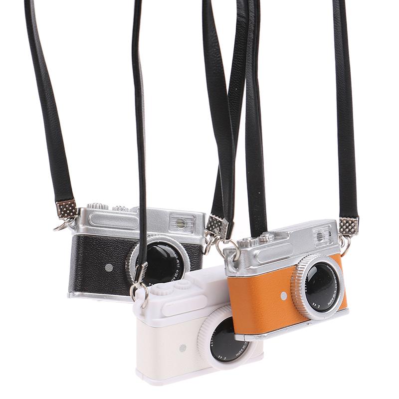 Dollhouse Mini Simulation Retro Flash Classics Camera Model With Sound Decorate