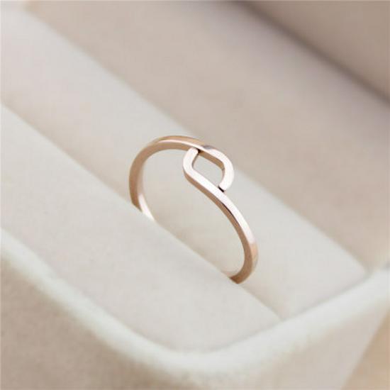 

Korean Zodiac Couple Rings: 18K Rose Gold-Plated, Adjustable, Unisex Titanium Index Rings