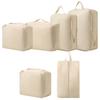 6Pcs Travel Storage Bags Portable Clothes Compressed Packing Cubes Suitcase Bag Classified Cloth Storage Lightweight Luggage Bag
