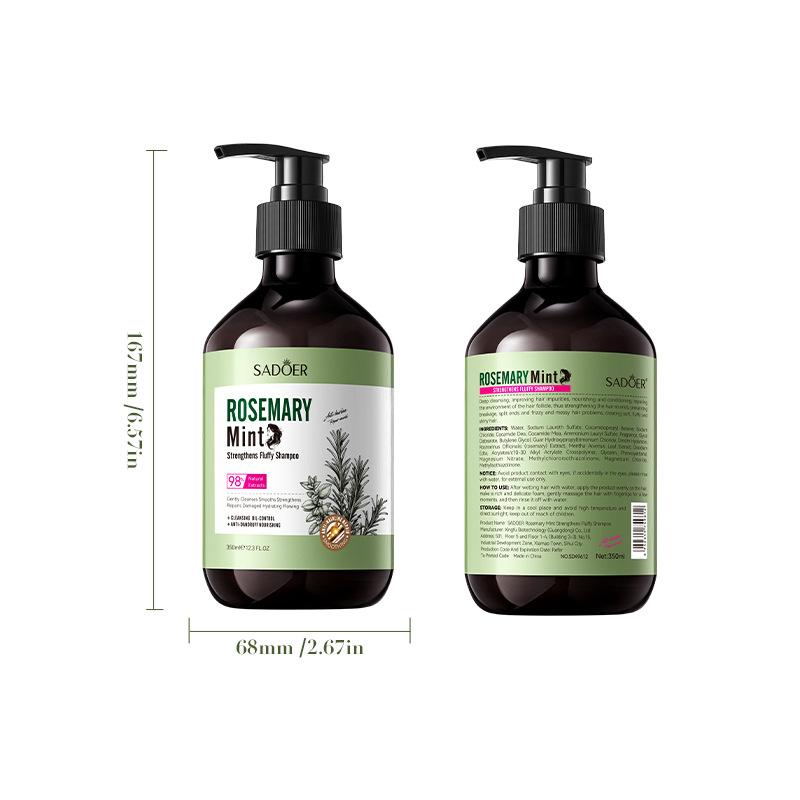 350ml Rosemary Shampoo Natural Hair Growth Promoting Oil Nourishes Hair Reduce Hair Loss Improve Split End Hair Care Shampoo