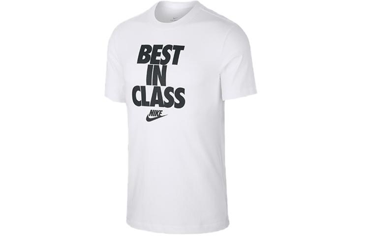 

Nike T Shirts Men s White Crew Neck Moderate Straight Fit BV7531-100 M