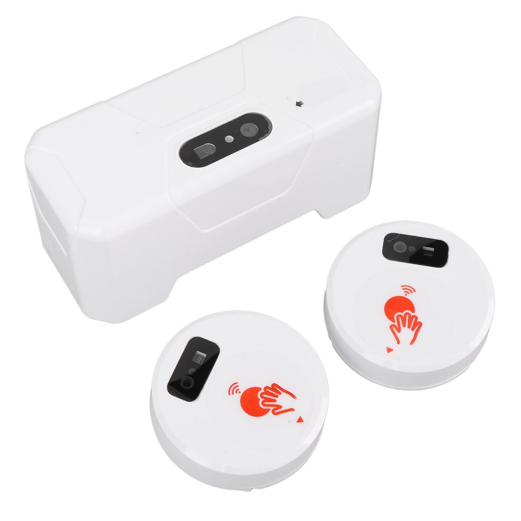 Electric Toilet Sensor Flush Kit with 2 Sensors 1800mAh Push Type Flush Automatic Touchless External