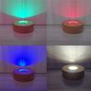 M-Modern-Led Wood Display Stand For Glass Art LED Lighted Base Crystal Art Wood Display Lighted Base  10Cm Multicolor Lights