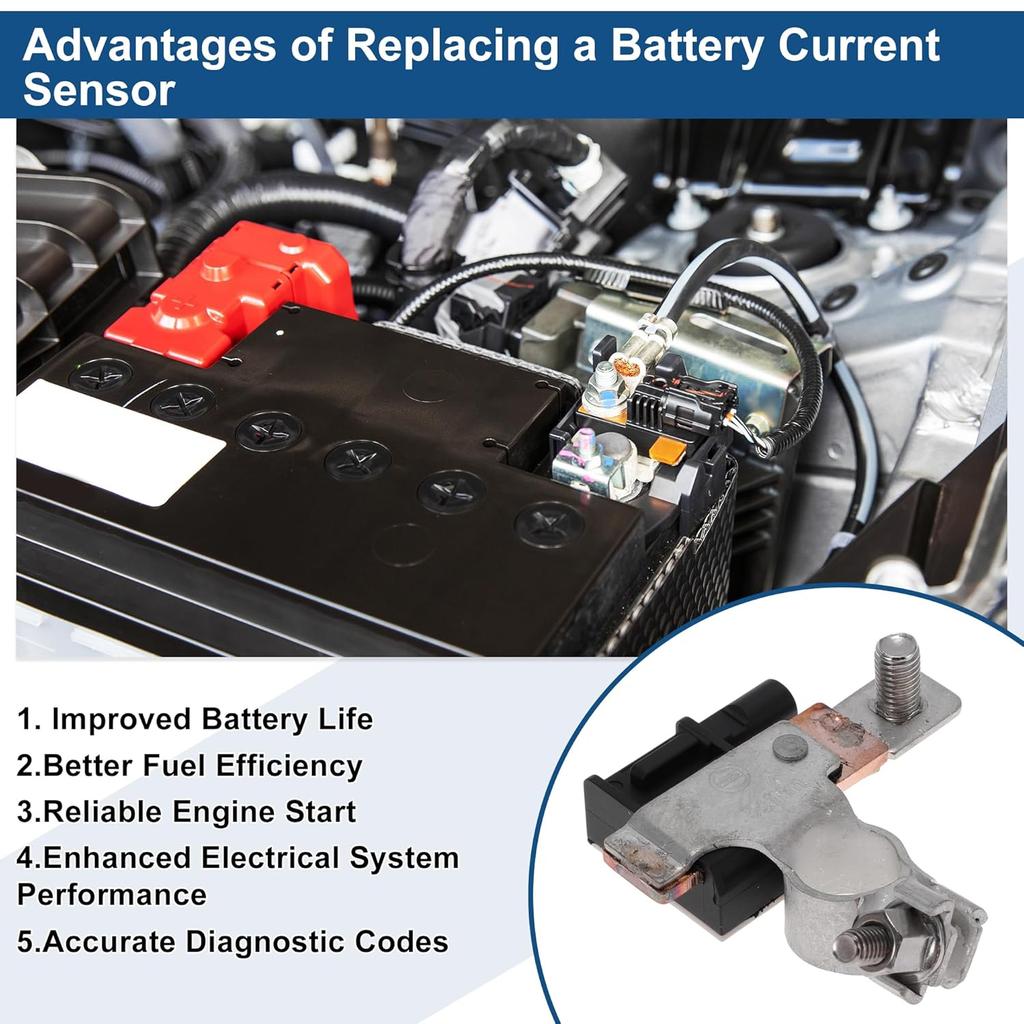 No.29182AA01B Battery Current Sensor for Subaru Outback 2.5 3.6 2015-2019 for Subaru Legacy 2.5 3.6 2015-2019 Battery Terminal End Sensor 1 Pc