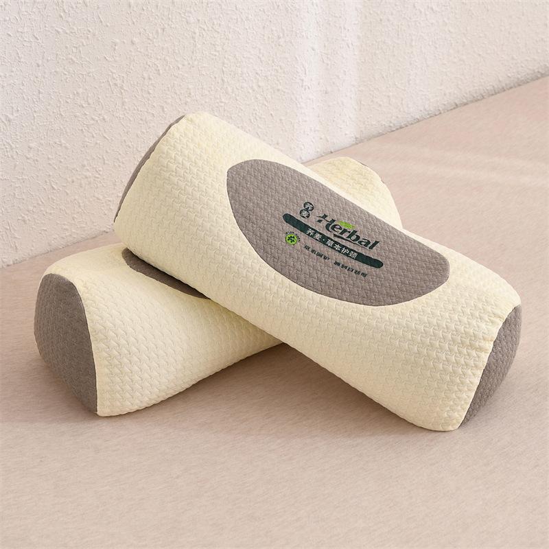 Buckwheat Pillows for Adults Cylindrical Traction Cervical Pillow Home  Hard Pillow Core Buckwheat Shell Cervical Anti-arch Pill
