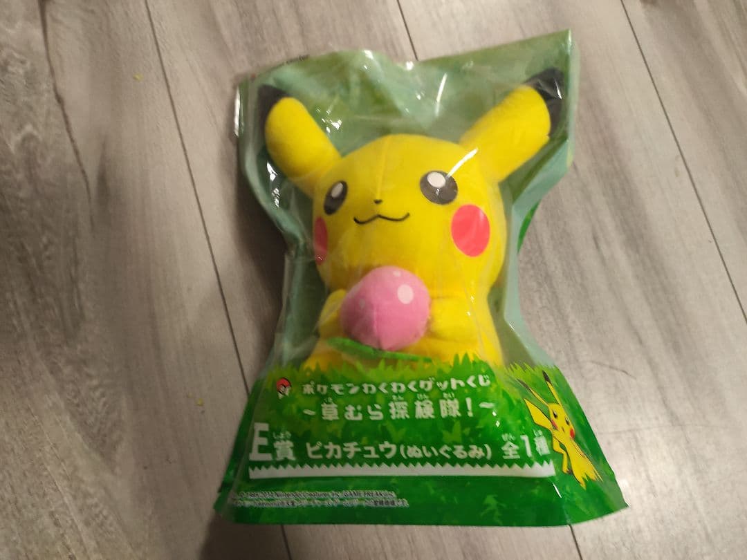 Pokemon Exciting Get Lottery E Prize Pikachu Plush Toy Momo Berry.