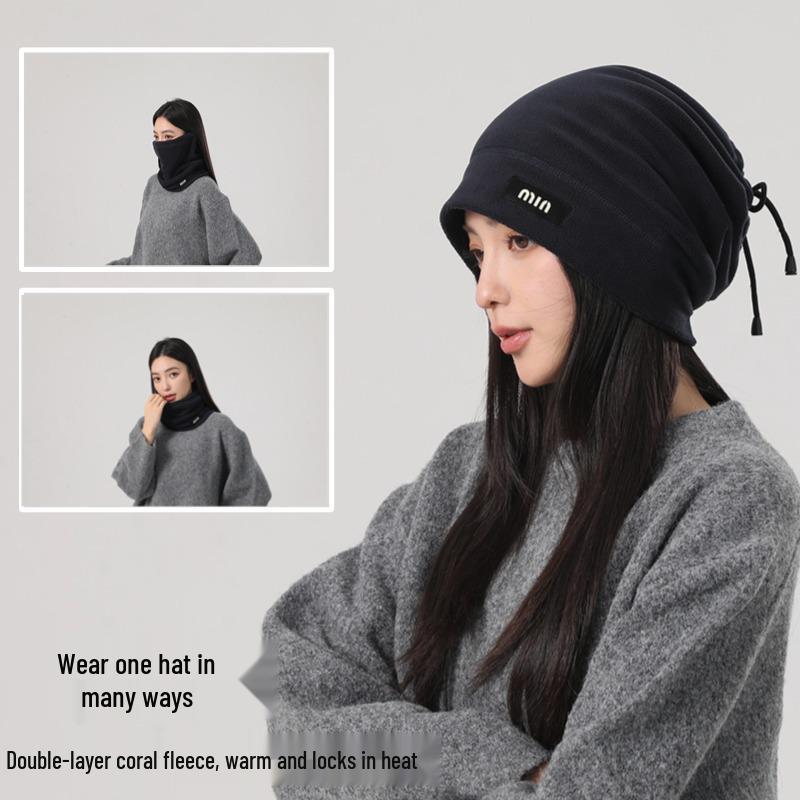 Unisex Winter Cycling Hat: Windproof Velvet Neck Gaiter, Cold-Proof Face Mask, Ear Protection