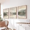 Soft Neutral Abstract Floral Wall Art Set, Pastel Blue Beige Flower Canvas Prints, Minimalist Boho Home Decor & Perfect Gifts