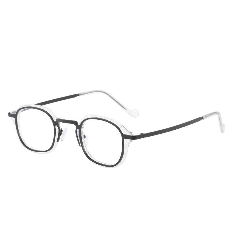 Blue Light Computer Glasses Men  Metal Round Frame Myopia Glasses Women Vintage Optical Nearsighted Eyeglasses 0 To -600