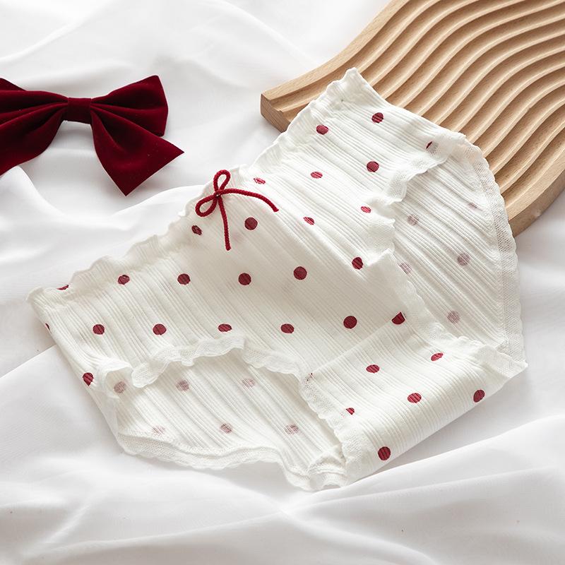 

Нова жіноча бавовняна нижня білизна Прекрасна дівчина Комфортні трусики Модні бантики Дихаючі трусики Середня талія Безшовні труси Нижня білизна L