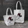Marushin Disney Minnie Mouse Tote Bag, H35 x W32 x D8cm (excluding handles), featuring a big cute ribbon. Made with wool fabric by MOON, UK. Product