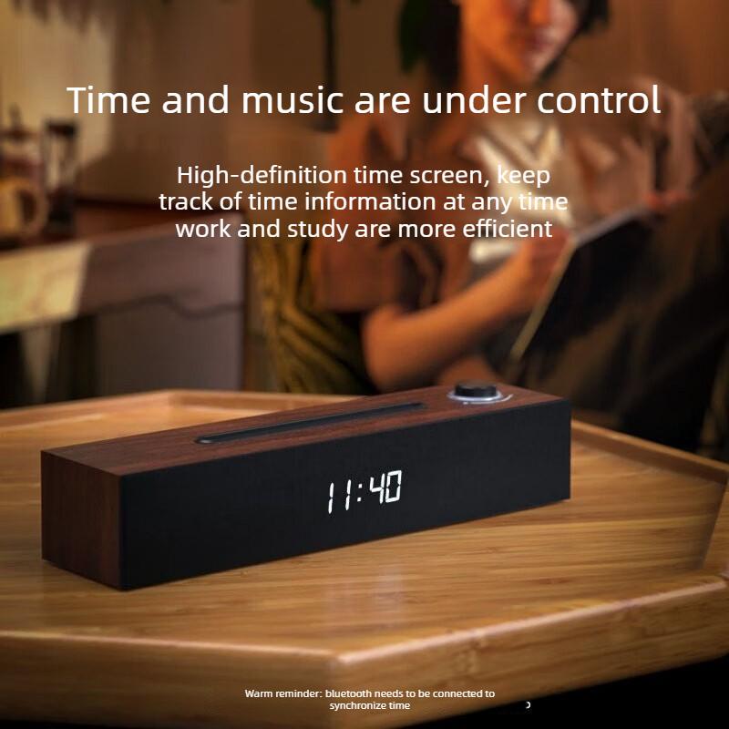 Kabelgebundener Bluetooth-Dual-Modus Integrierte Soundkarte Drama-Spiel-Lautsprecher Holz-Desktop-Stereoanlage