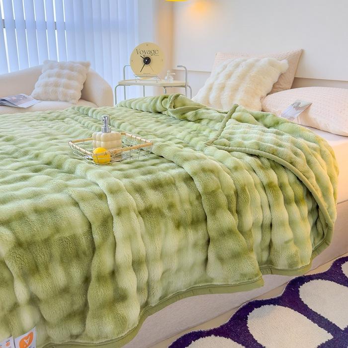 Soft Coral Fleece Blanket Nap Leisure Throw Blanket Air Conditioning Blanket Home Blanket Holiday Gift