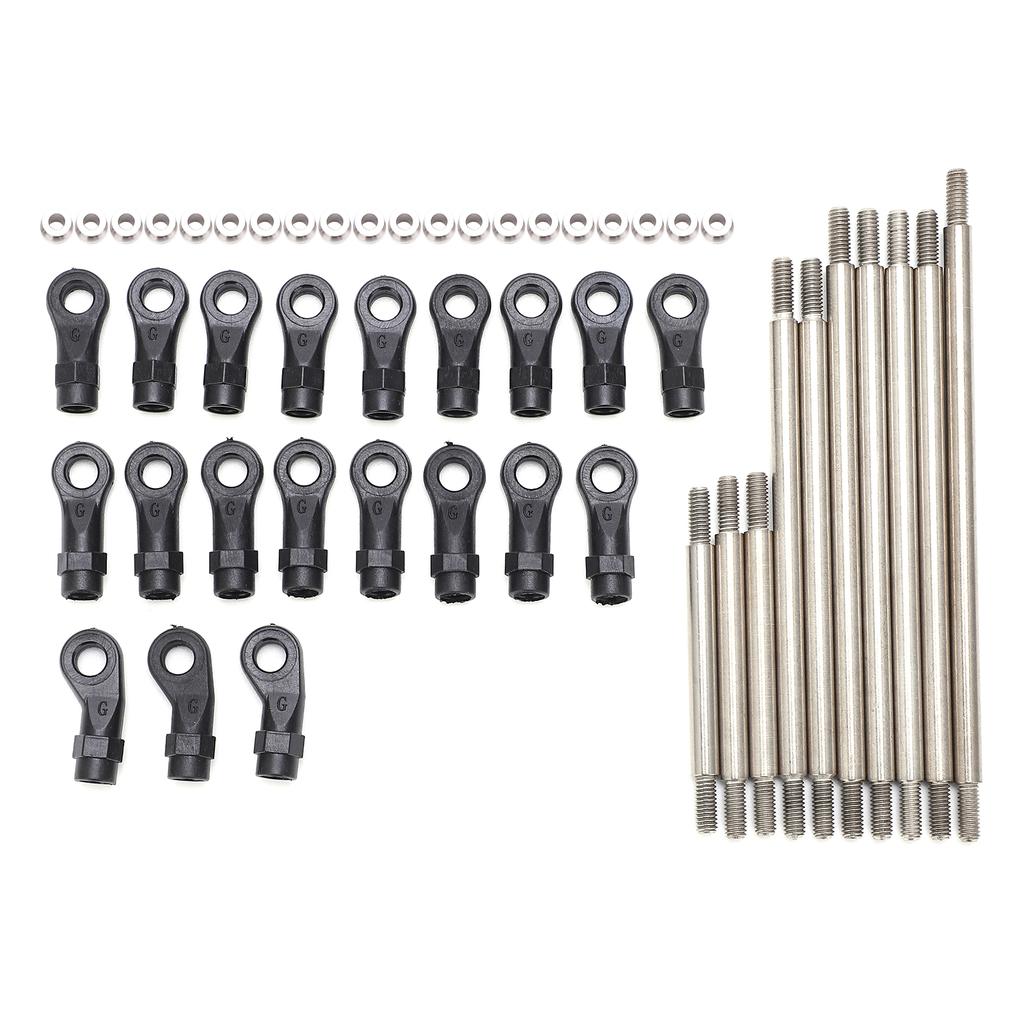 RC Metal Link Tie Rod Pull Rod with End Ball Set for Traxxas TRX4 313mm Wheelbase 110 RC Car