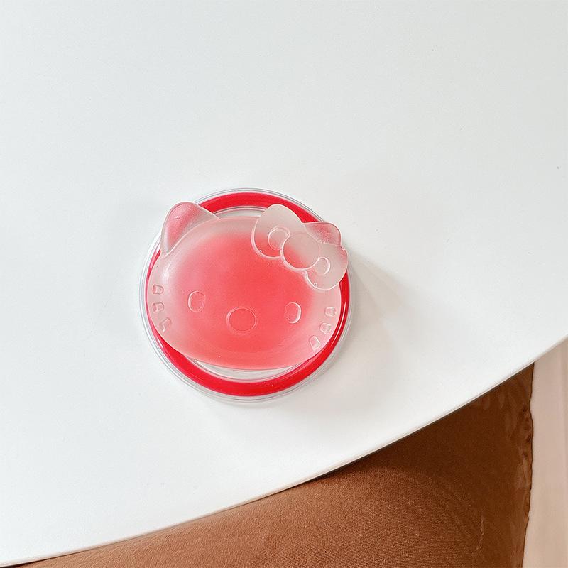 Transparent Solid Color Mobile Phone Airbag Bracket Magnetic Suction Kt Cat Telescopic Creative Ring Desktop Support Frame