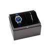 Emporio Armani Women's Three-Hand Blue Leather Watch & Bracelet Set, AR80080SET
