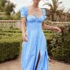 Summer women's clothing elegant casual fresh European and American sexy waist suspender dress