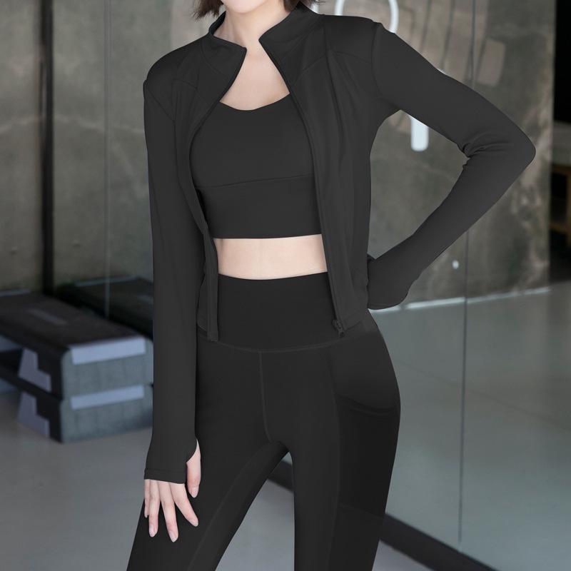 

Комплект для похудения и формирования фигуры Juyi Hall из 3 предметов с длинным рукавом для йоги и фитнеса S