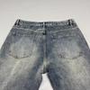 Spring Autumn Printed Straight Leg Sports Denim Pants Men's Loose Comfortable Plus Size Pants