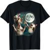 Three Possum Moon _ 3 Opossum Funny Weird Cursed Meme T-Shirt