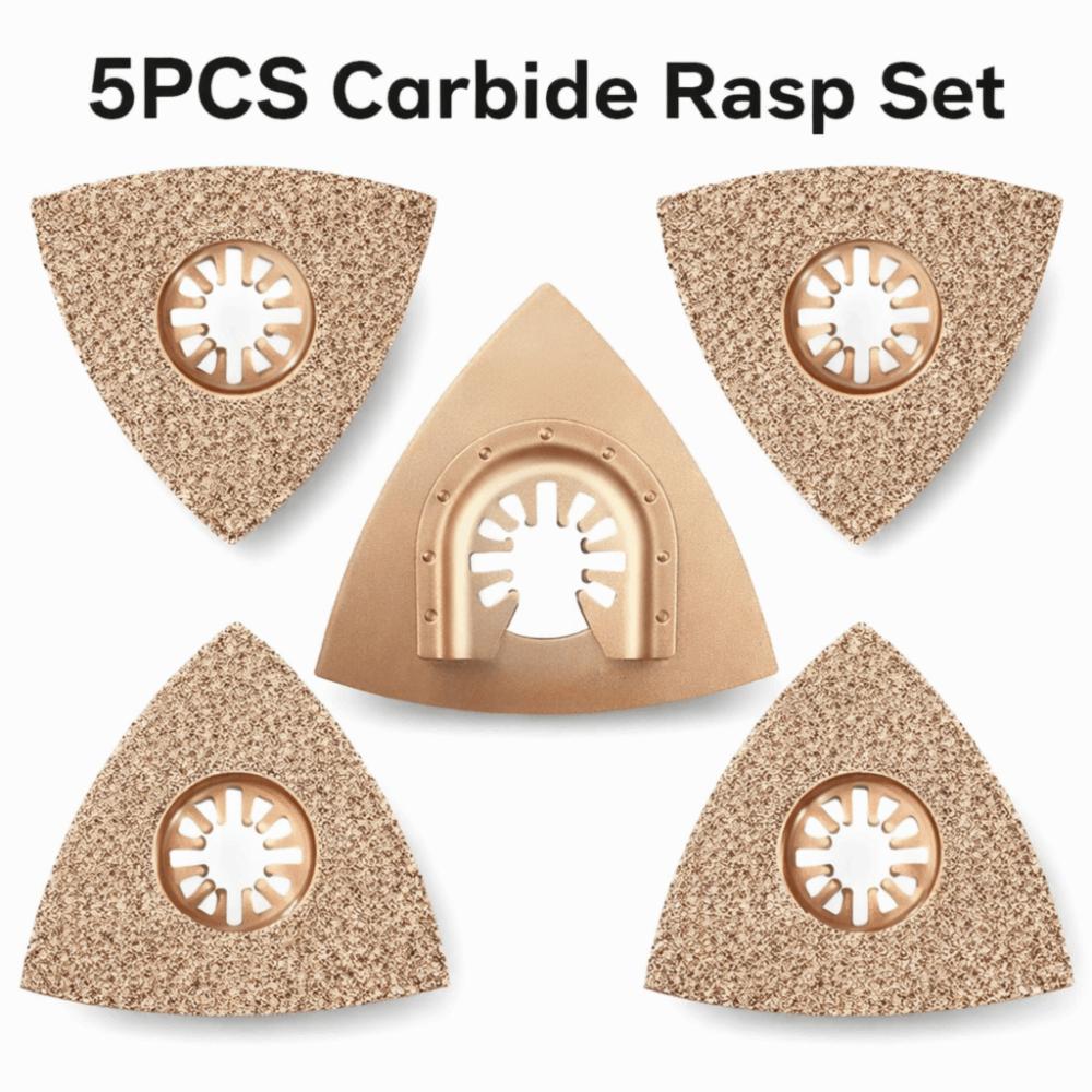 5pcs Carbide Grit Oscillating Multitool Blades Carbide Rasp Blades Multitool Saw Blades Rasping