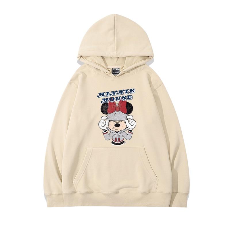 

New Listing Male and Female Couples Mickey Minnie Disney Printed Hoodie Parent-child Cartoon Printed Loose Hoodie Top 3XL