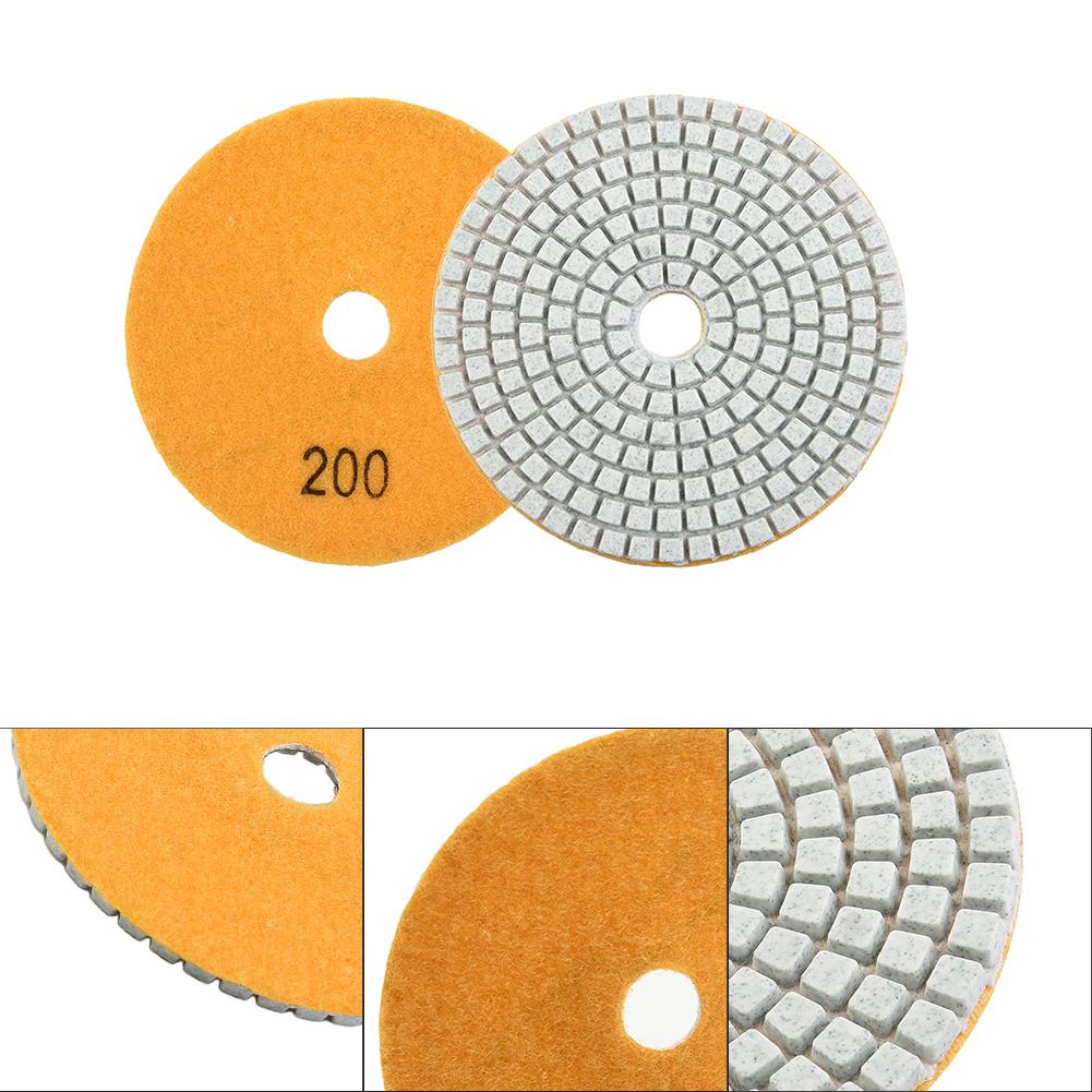 4inch Emery Polishing Pads Wet Dry Granite Concrete Marble Glass Stone Sanding Granite Concrete Abrasive Grinding