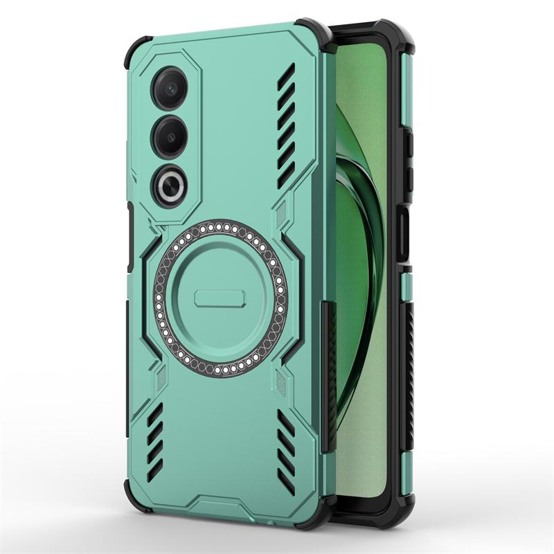 Shockproof Armor Case For Oppo K12x Magnetic Adsorption Wireless Charge Back Cover For Oppo K12x Global Case For Oppo K12x Case