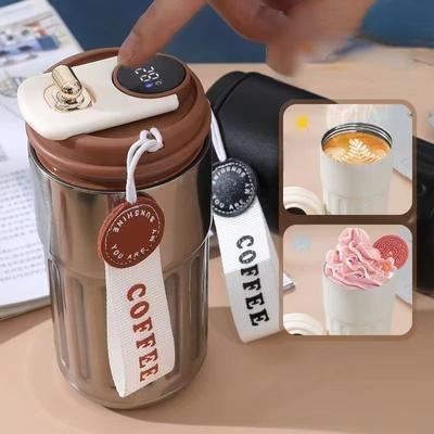 450 Ml Intelligent Insulating Cup for Intelligent Temperature Display Insulating Water Cup Vacuum Bottle Coffee Cup