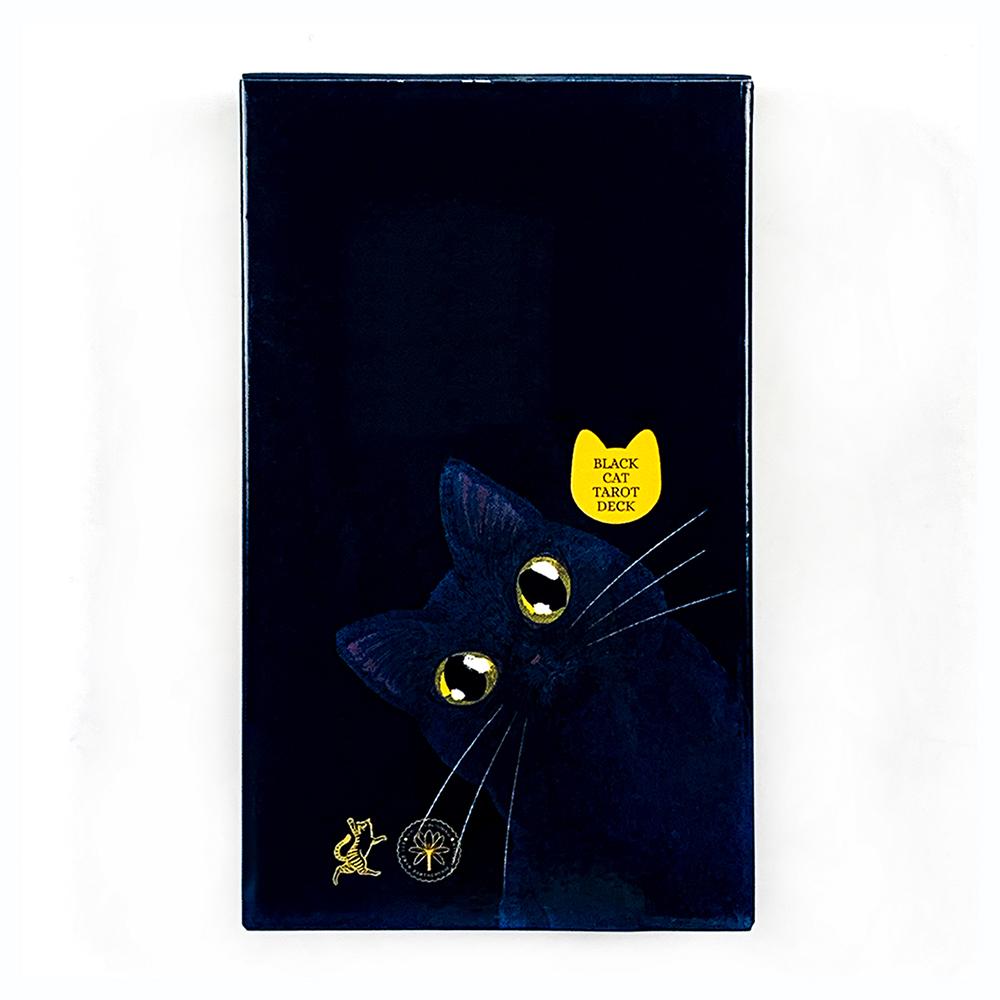 Nuovo Mazzo di Tarocchi Gatto Nero 78 Carte di Tarocchi a Tema Gatto Edizione per Meditazione Divinazione Mazzo Giochi da Tavolo Giochi di Società Per Amanti dei Gatti
