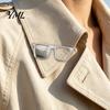 Clothing Accessory Eyeglasses Holder Brooch Pin, Zinc Alloy Square Frame Glasses Collar Pin Eyewear Hanger Clothes Decoration Accessories for