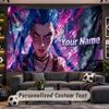 League of Legends Personalized Tapestry Support Custom Name, Wall Art Home Decoration