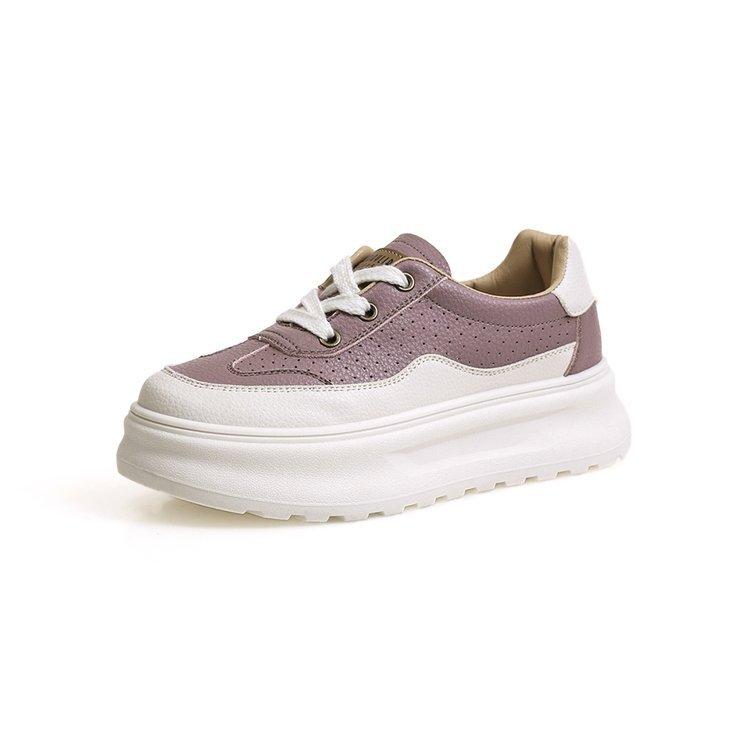 2025 spring new thick-soled heightening casual shoes women's versatile fashion muffin shoes sports shoes lightweight versatile board shoes