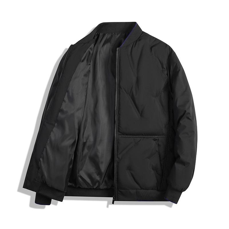 Large Size Cotton Jacket for Men's Winter Baseball Collar Cotton Jacket Casual Loose Warmth Thickened Couple's Cotton Jacket