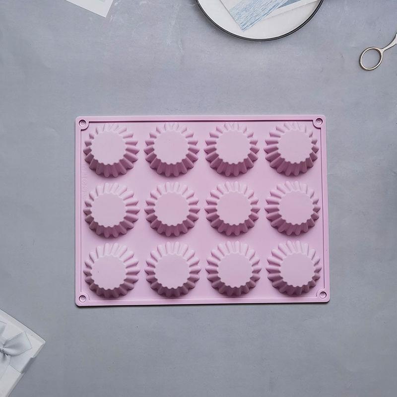 

1 шт. 12-гнездная силиконовая форма для выпечки шоколадных конфет в форме арахисового масла фиолетовый