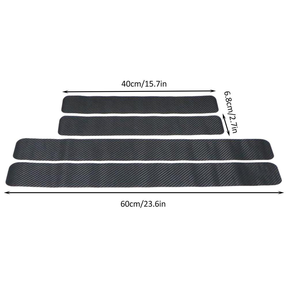 

Полоса бампера для автомобиля, универсальная защита задней двери, защита бампера для автомобиля, защита бампера из углеродного волокна, защита от царапин чёрный