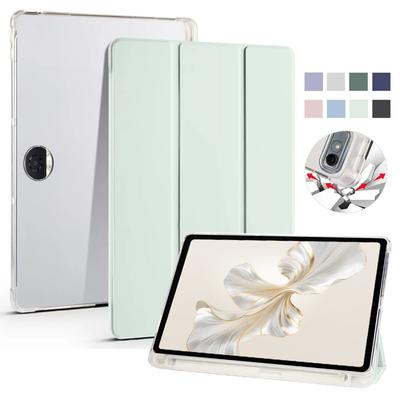 Pouzdro pro Honor Pad 9 s držákem pera PU kůže měkký zadní skládací kryt stojanu Pro Coque Honor Pad 9 12,1palcový obal na tablet 2024