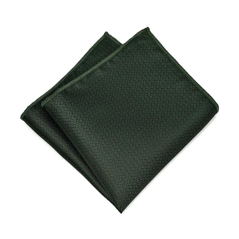 Dark Pattern Pocket Towel Trendy Man Gentleman Dress Business Wedding Suit Low-Key Elegant Single Plain Square Scarf 24*24Cm