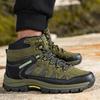 Bottes pour Hommes Hautes Chaussures Décontractées pour Hommes Antidérapantes Chaussures de Randonnée pour Hommes Confortables Durables Semelle Antidérapante Lacets Outdoor Baskets pour Hommes