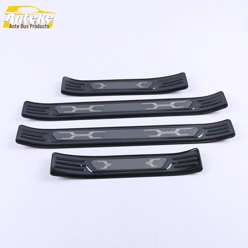 Compatible Wilanda Stainless Steel Sill, Welcome Pedals, and Trunk Protection Strips for 20 Models