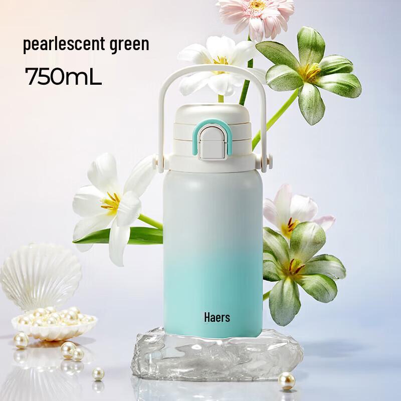 HAERS Double-Drink Insulated Straw Cup