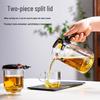 TIANXI Glass Heat-Resistant Infuser Teapot