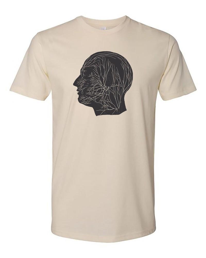 Коттедж Культ Одежда Футболка 100% Хлопок Оккультная Анатомия Викторианская Голова Унисекс Футболка M