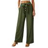 Women's Loose-fitting Wide-leg Pants, Casual Loose-fitting Pants, High-elastic Waistband, Long Pants With Pockets