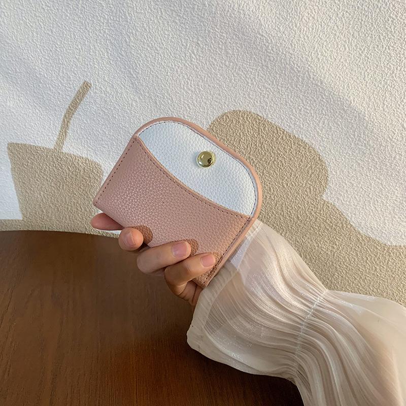 New Women's Small Wallet Mini Solid Color Versatile Change Bag Color Matching Large Capacity Simple Fashion Wallet