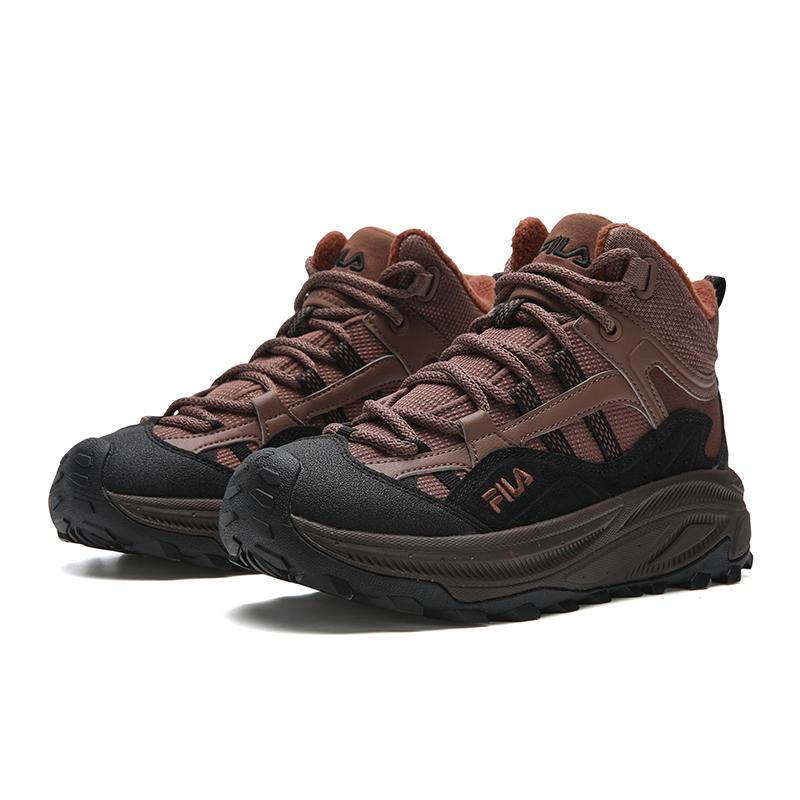 FILA TREK 2 Cushioning Abrasion Resistant Coverage Thermal Mid top Casual Shoes Women's Brown Black F12W542112FNB