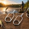 2PCS Stainless Steel Fly Tying Pliers Threaded Clamps Hackle Pliers Fly Fishing Pliers  Fly Tying